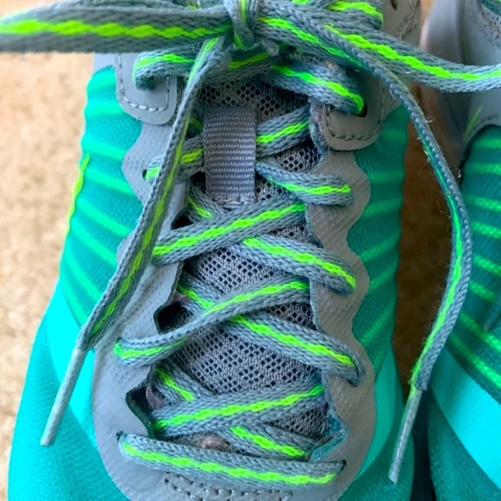 Nike Teal And Gray Dual Fusion X Running Shoes Size 6.5